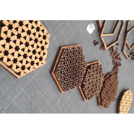 Corte Láser en MDF de 3mm Mediano (Máx: 20x20 cm)