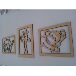 Corte Láser en MDF de 3mm Grande (Máx: 30x30 cm)