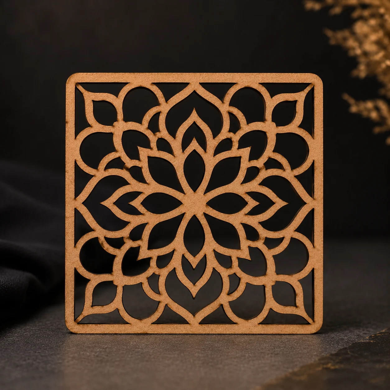 Corte Láser 20x20 cm en MDF de 3mm