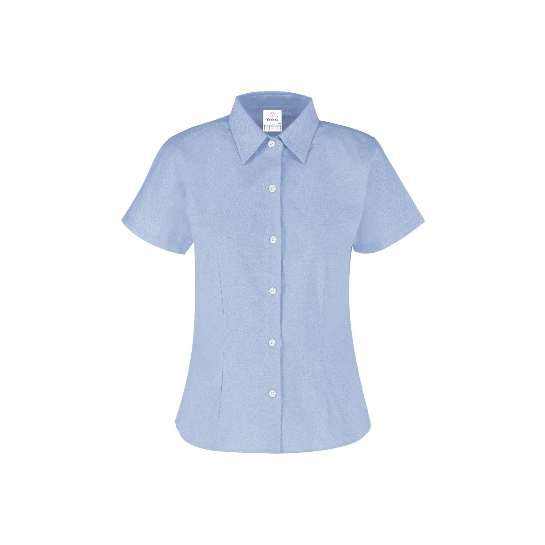 Camisa Oxford Manga Corta de Dama | 75 % Algodon 25 % Poliester