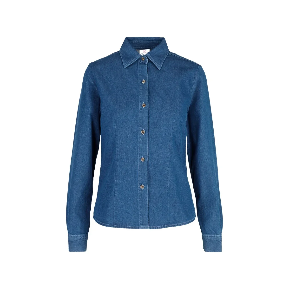 Camisa Mezclilla Manga Larga de Dama | 100% Algodon