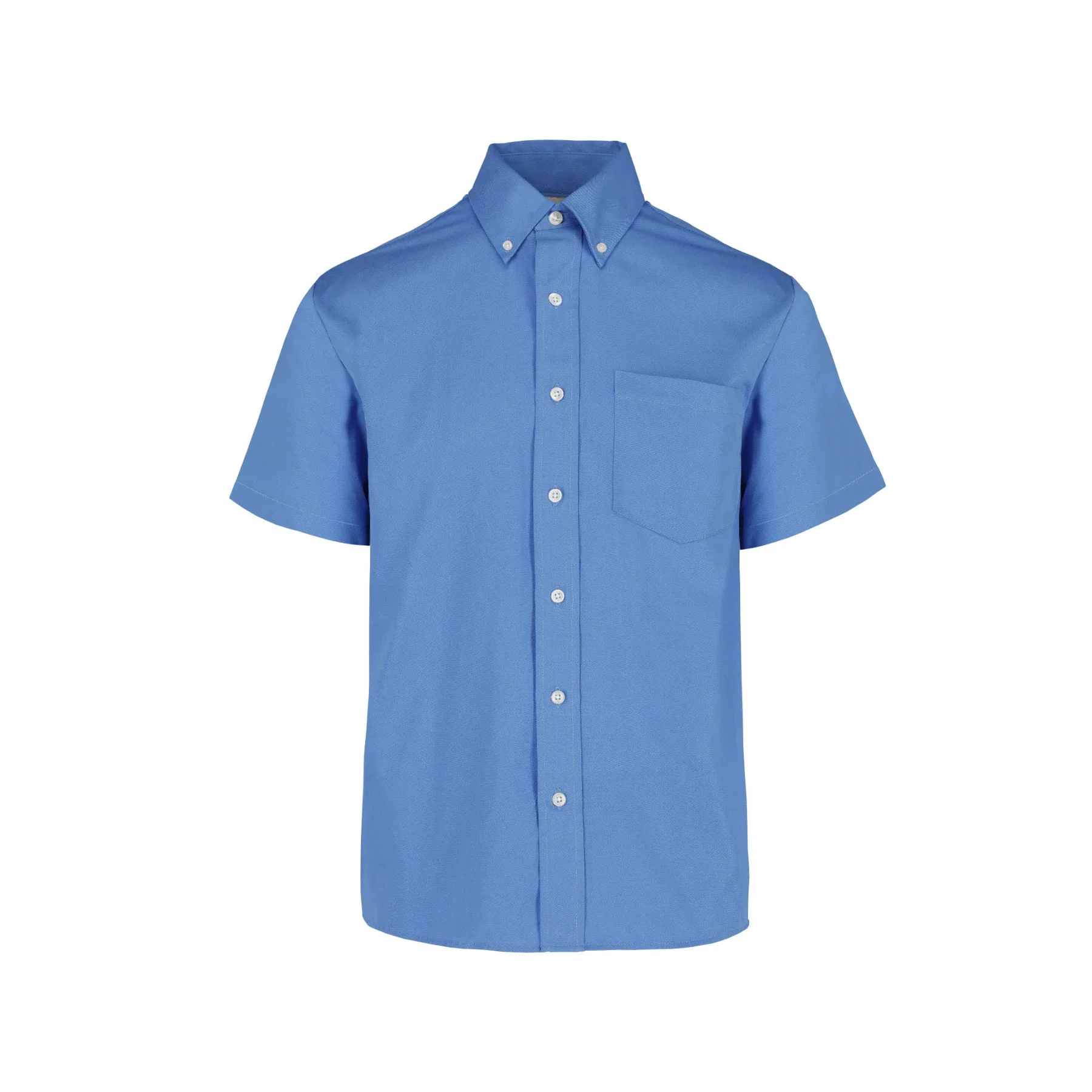 Camisa de Gabardina Manga Corta de Caballero | 50 % Algodon 50 % Poliester