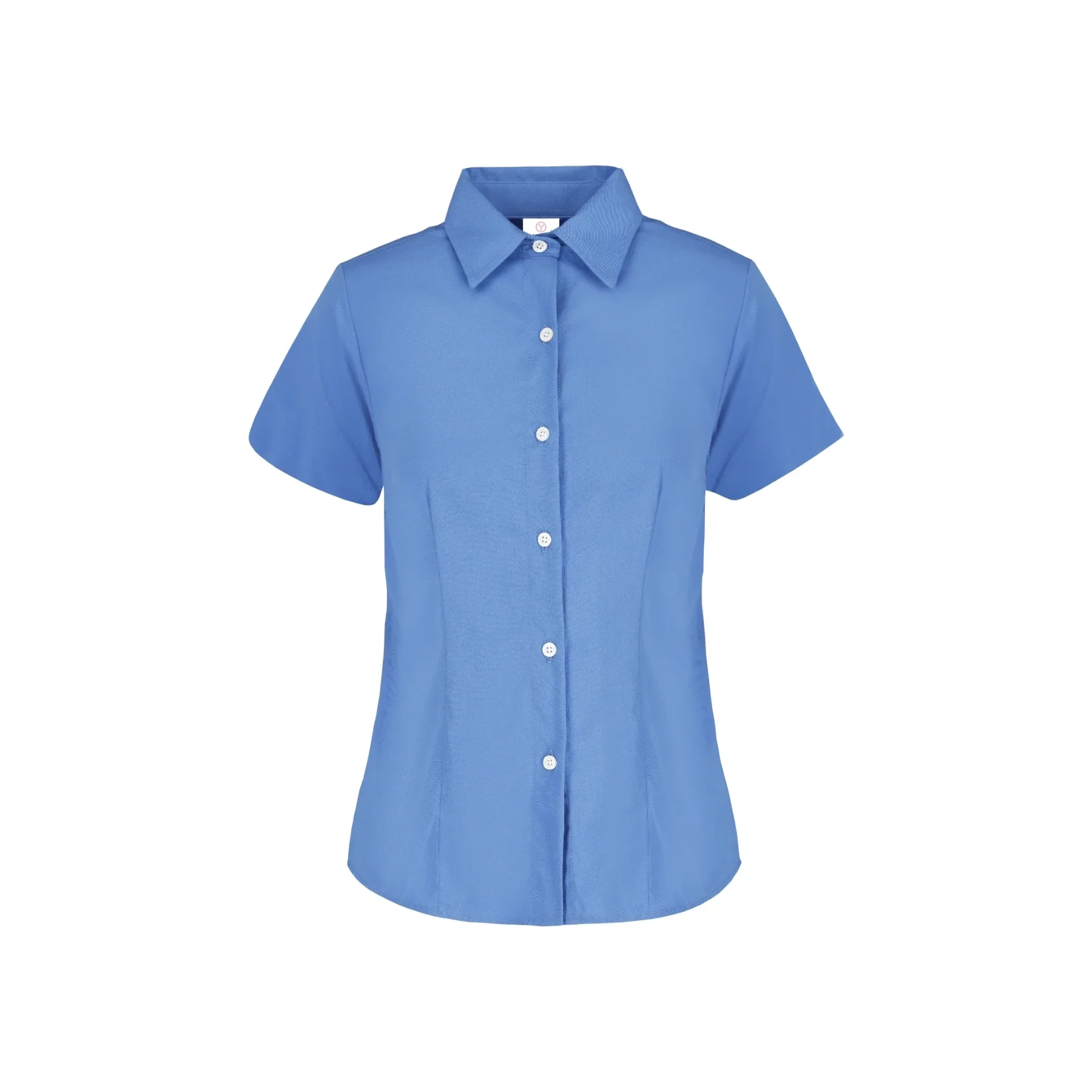 Camisa de Gabardina Manga Corta de Dama | 50 % Algodon 50 % Poliester